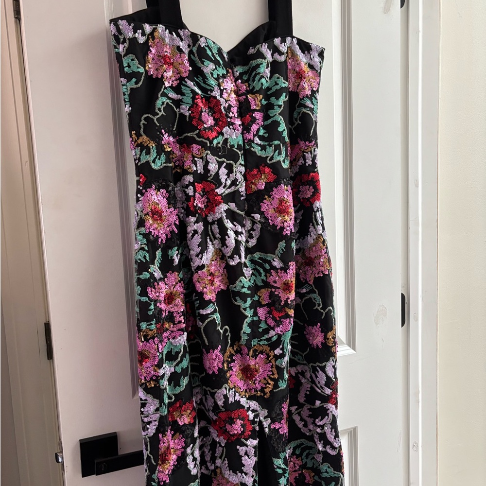 Nordstrom Black Multi Color Dress